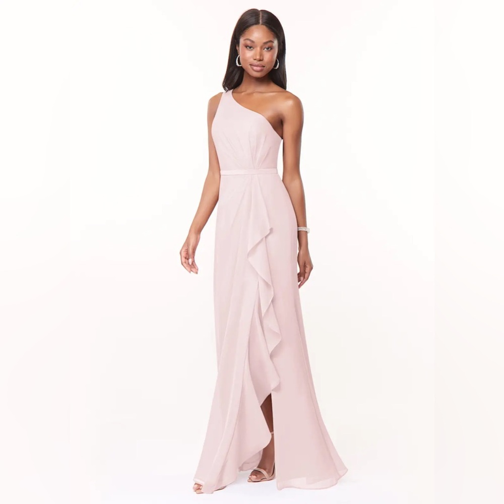 Azazie Liza Dress in Blushing Pink